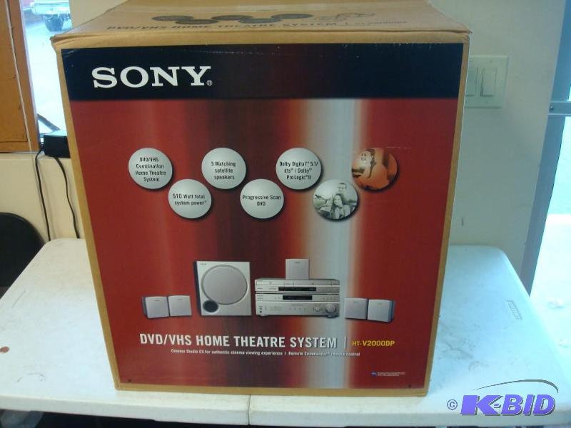 lot 27 image: Brand New Sony DVDVHS Home Theater&nbspSyst...
