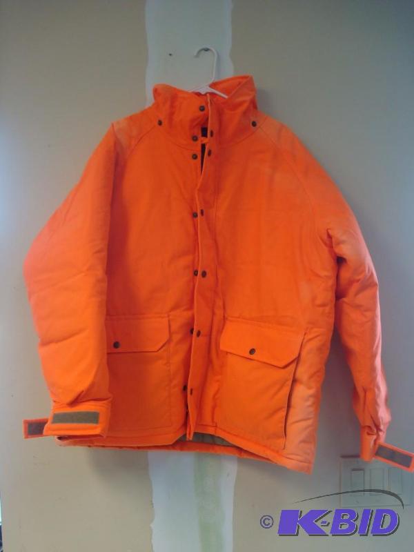 lot 46 image: Orange Hunting Jacket, X Large Size, Some Fad...