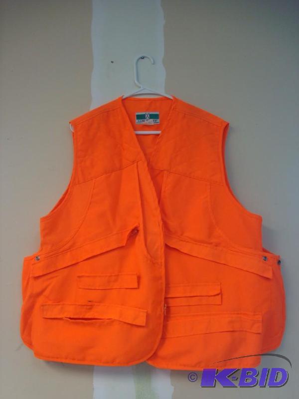 lot 47 image: Orange Hunting Vest, Large Size...