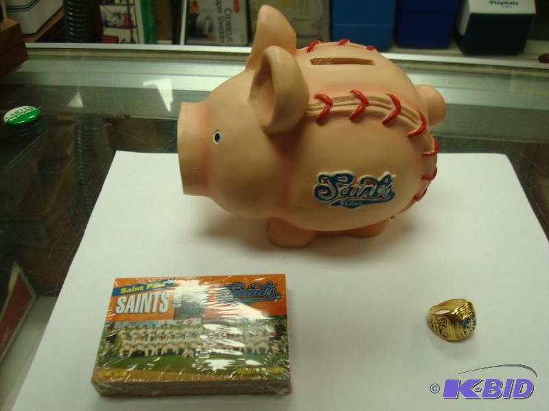 lot 51 image: Saint Paul Saints Items, Including Ring...