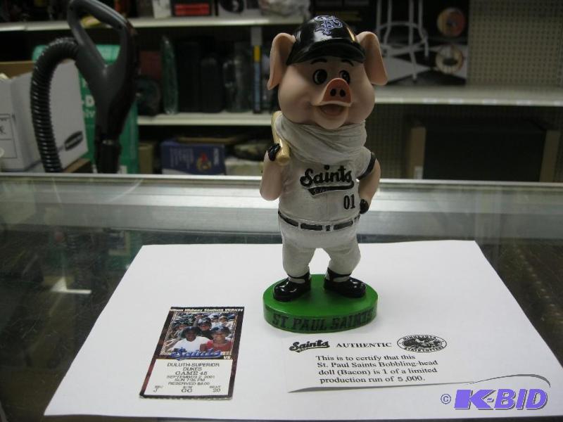 lot 54 image: St.Paul Saints Bobblehead...