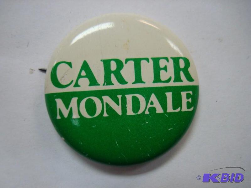 lot 63 image: Vintage Carter Mondale Pin...