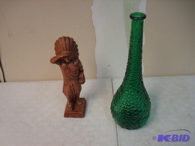 lot 80 image: Ceramic Indian And Glass Vase...