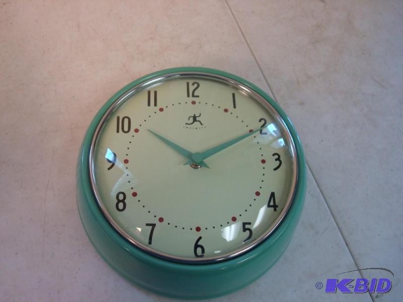 lot 92 image: Unused Retro Style Wall Clock...