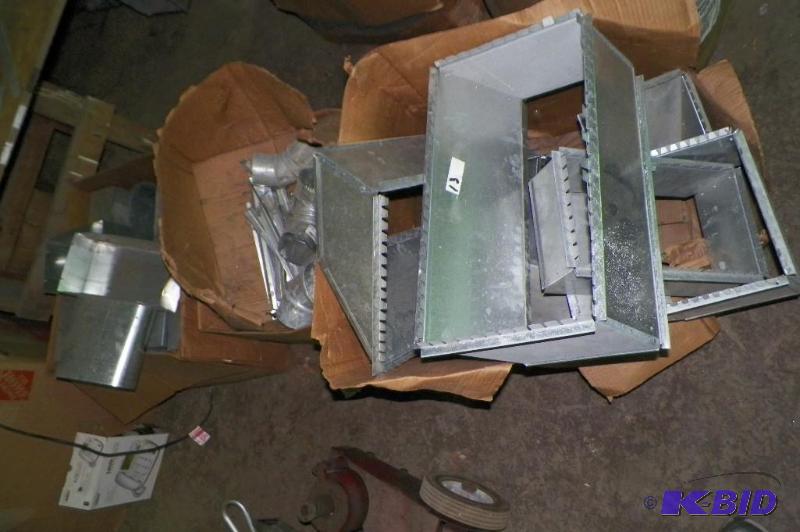 3 boxes of assorted duct work