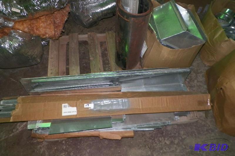 pallet of duct work, assorted with dry cleats
