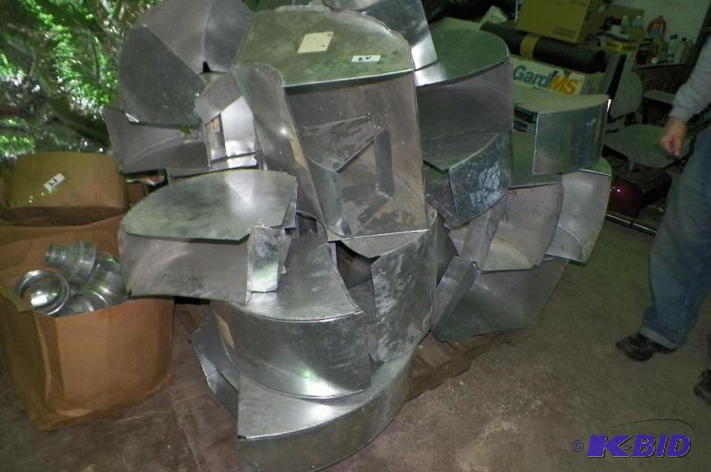 pallet of duct work, assorted sizes