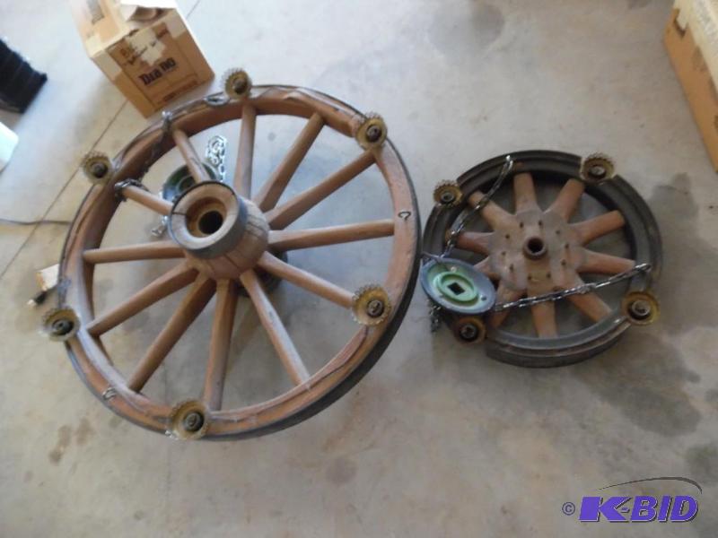 Wagon Wheel Hanging Lights