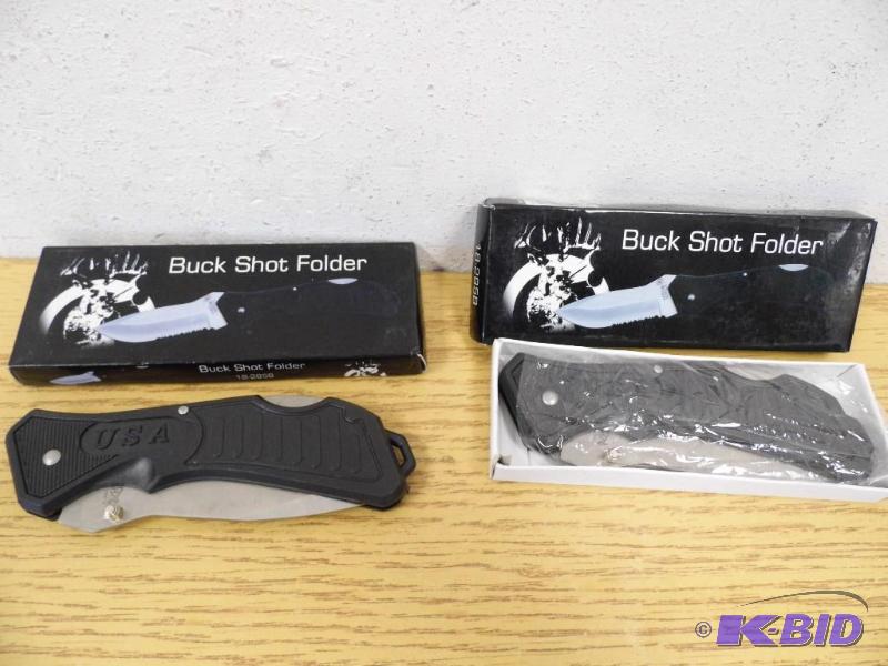 2 Buckshot Folding Knives