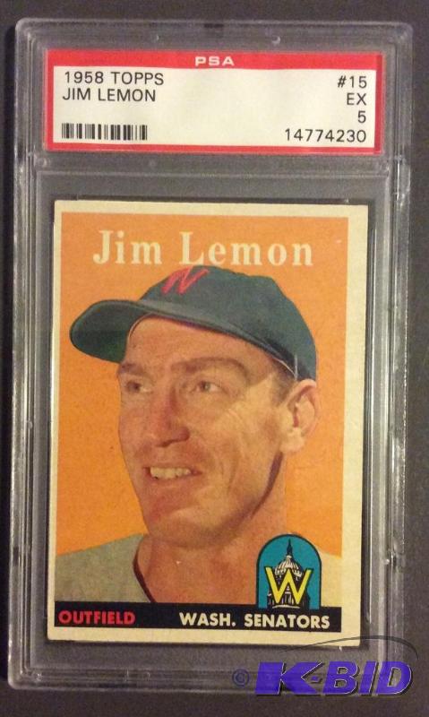 Jim Lemon 1958 Topps 15Certified