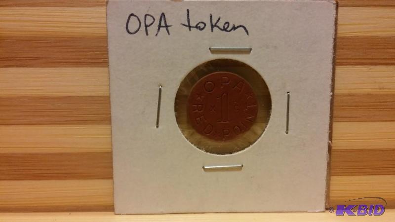 OPA RED TOKEN WORLD WAR 2 RATION STAMP CHANGE...