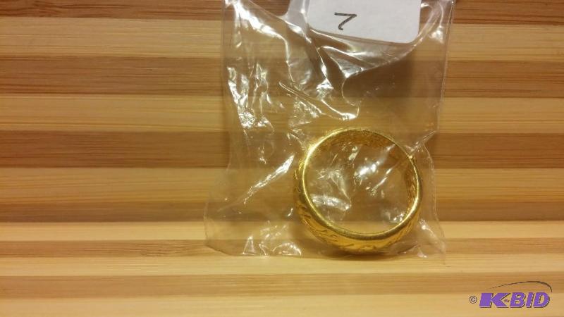 LORD OF THE RINGS RING OF POWER, SIZE 7, 24K ...