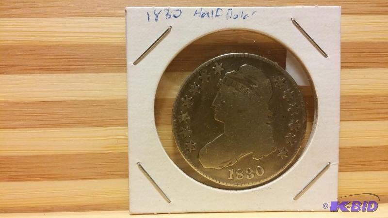 1830 BUST HALF DOLLAR LETTERED EDGE &quotFIF...