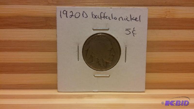 1920 D (DENVER MINT) BUFFALO NICKEL...