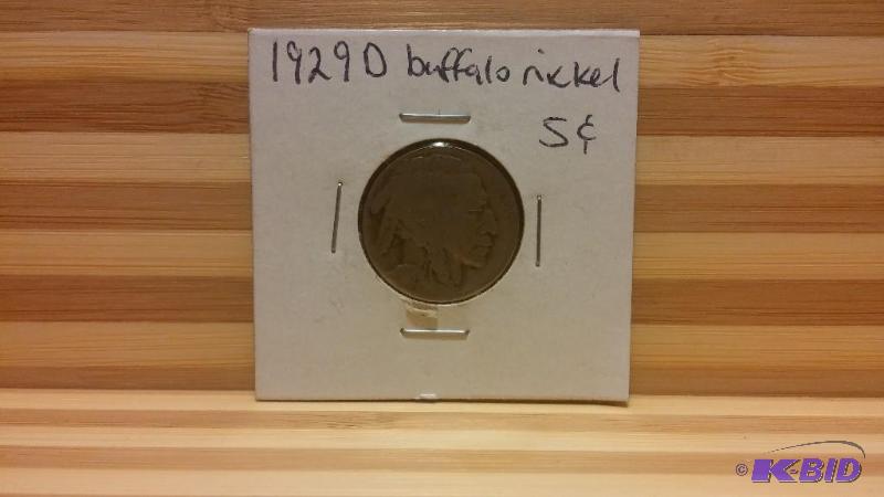 1929 D (DENVER MINT) BUFFALO NICKEL...