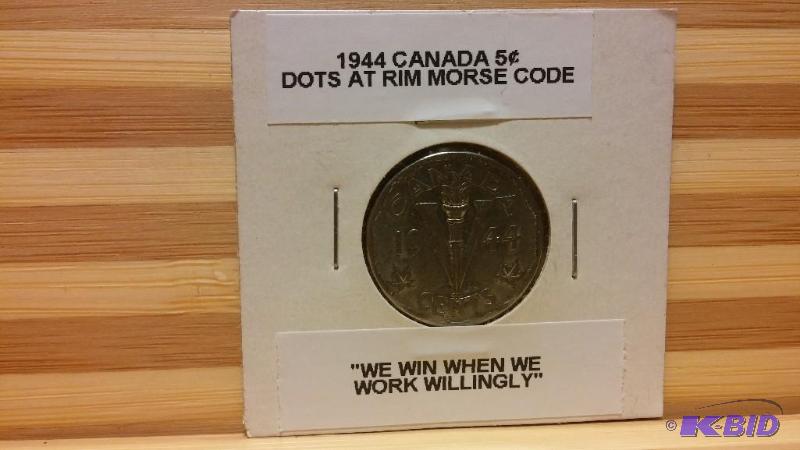 1944 CANADA WAR NICKEL...