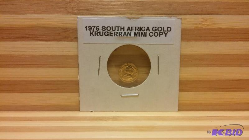 1976 SOUTH AFRICA KRUGERRAN MINI COPY GOLD PL...
