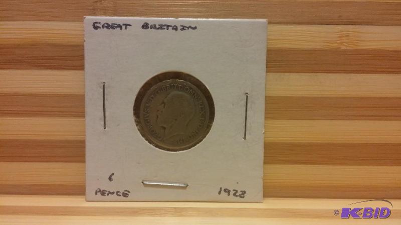 1928 GREAT BRITTAN SILVER 6 PENCE. 50% SILVER...