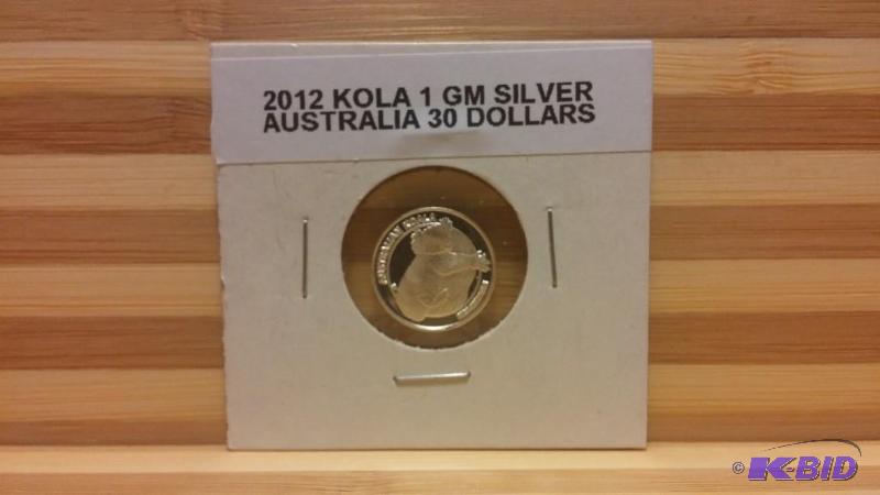 2012 AUSTRALIA THIRTY DOLLARS 1GM .999 SILVER...