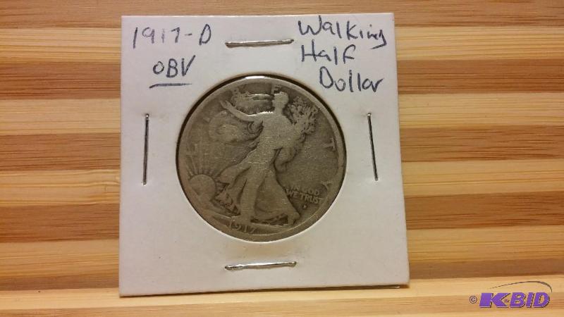 1917 D MINT MARK ON OBVERSE OR FRONT OF COIN ...