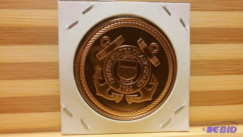 UNITED STATES COAST GUARD COPPER ROUND PROOF ...