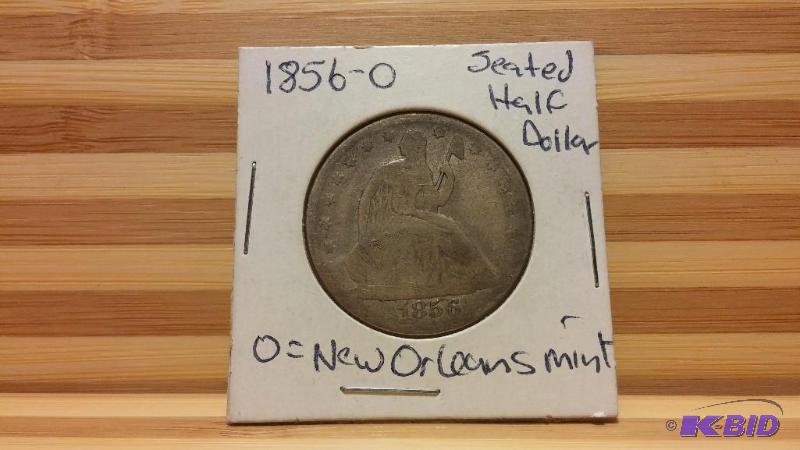 1856 O (NEW ORLEANS MINT) SEATED HALF DOLLAR ...
