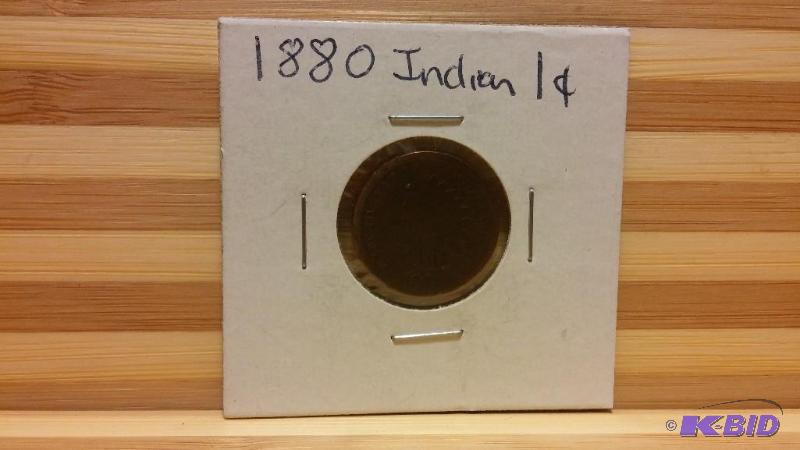 1880 INDIAN HEAD CENT ONE CENT COIN...