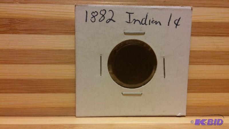 1882 INDIAN HEAD CENT ONE CENT COIN...