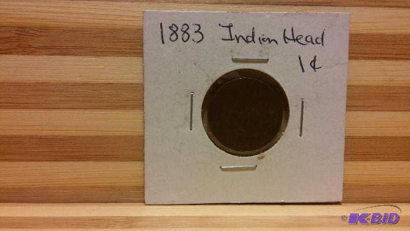 1883 INDIAN HEAD CENT ONE CENT COIN...