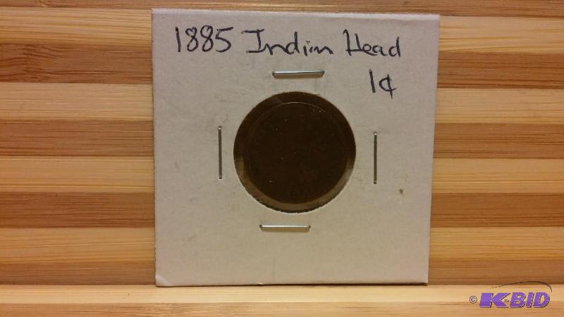 1885 INDIAN HEAD CENT ONE CENT COIN...