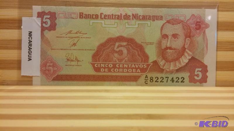 NICARAGUA FOREIGN NOTE UNCIRCULATED...