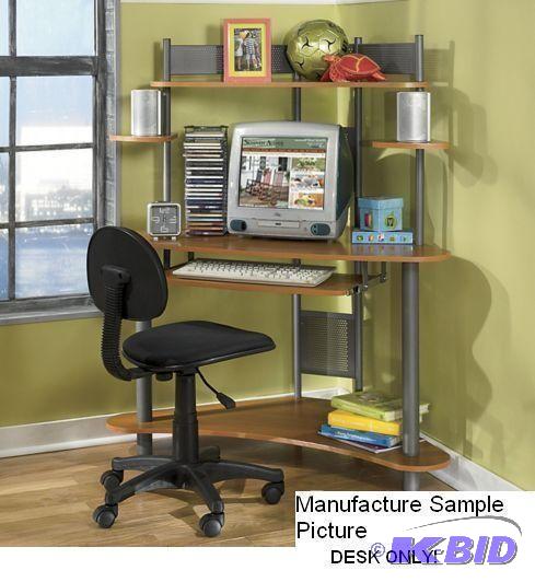 lot 113 image: Computer Work Station - Gray and Oak - Great ...