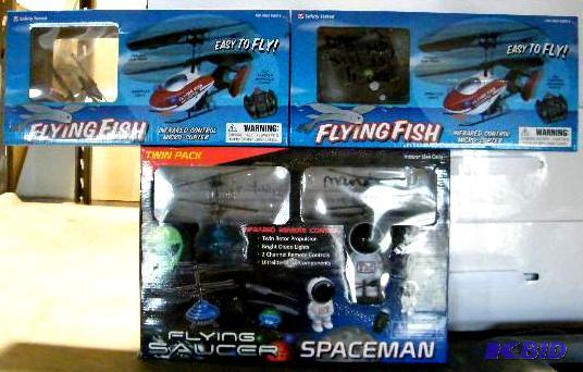 lot 45 image: Lot of Remote Control Toys - A flying saucer,...