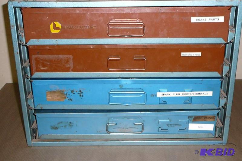 Parts Bins 4 Drawers 1- Brake Parts 1- Half M...