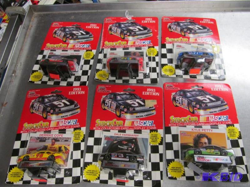 lot 132 image: Lot of 6 1993 Racing Champions 164 NASCAR Die Cast Cars