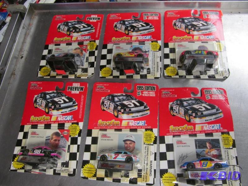 lot 135 image: Lot of 6 1995 Racing Champions 164 NASCAR Die Cast Cars