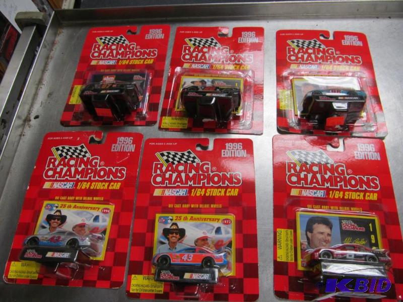 lot 137 image: Lot of 6 1996 Racing Champions 164 NASCAR Die Cast Cars