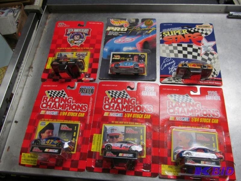 lot 139 image: Lot of 6 1996 Racing Champions 164 NASCAR Die Cast Cars