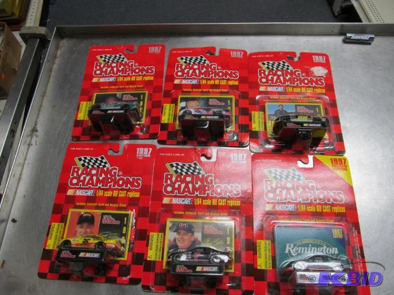 lot 141 image: Lot of 6 1997 Racing Champions 164 NASCAR Die Cast Cars
