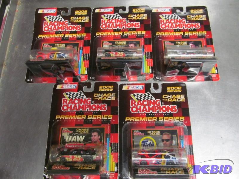 lot 144 image: Lot of 5 2002 Racing Champions & Misc 164 NASCAR Die Cast Cars