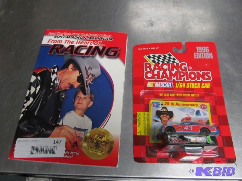lot 147 image: 2000 Book From The Heart Of Racing & 164 Racing Champions Die Cast NASCAR NIP