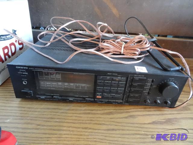 lot 131 image: ONKYO Amplifier. TX-37 AMFM...