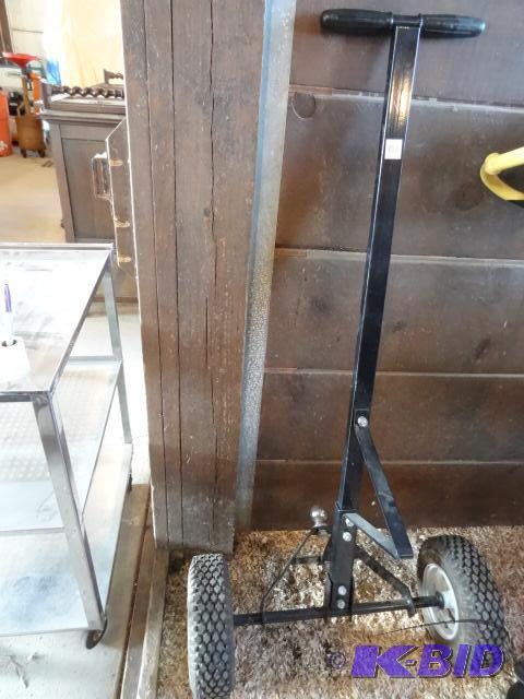 lot 137 image: Ball hitch trailer Dolly. 600 lb tounge weigh...