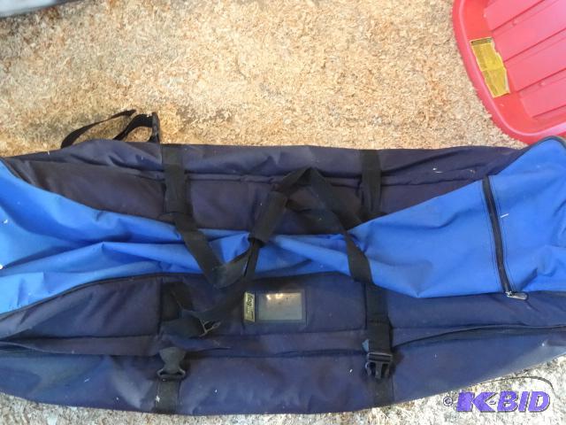lot 158 image: Bag Boy Golf Club Travel Bag. Plastic Sled...