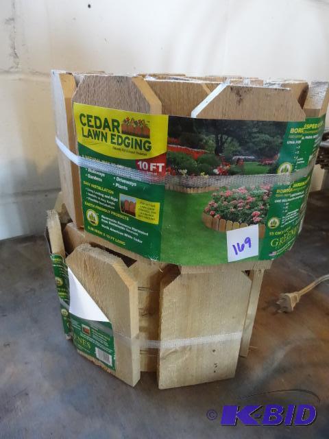 lot 169 image: Ceder Lawn Edging 20...