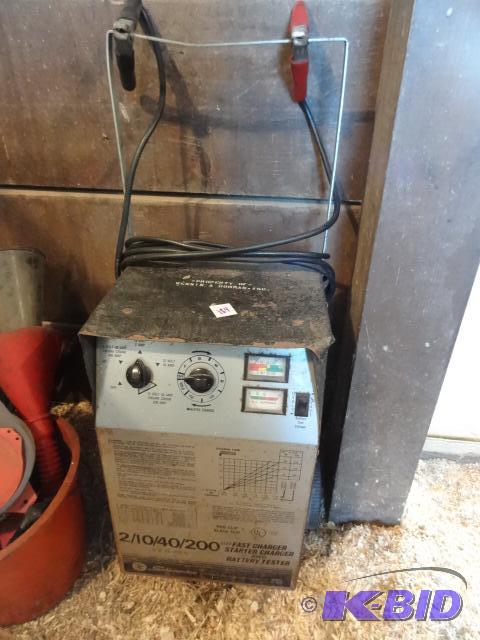 lot 184 image: Schumacher 6 and 12 Volt Battery Charger....