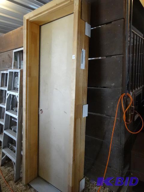 lot 223 image: New Wood Exterior Door. 30X82X8 12 Birch...