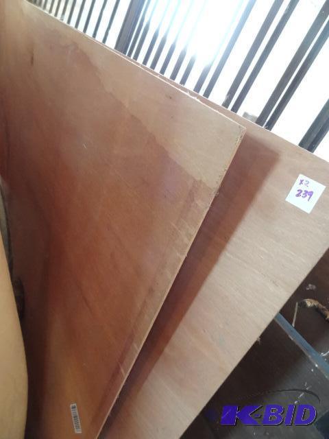 lot 239 image: 2 Sheets of 4 X 8 Plywood, 316 thick...