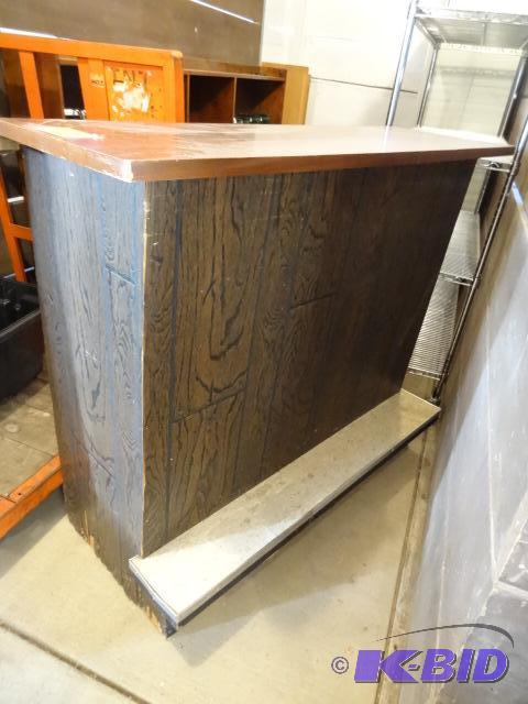 lot 295 image: Portable Bar on Wheels 50 X21 X 42...