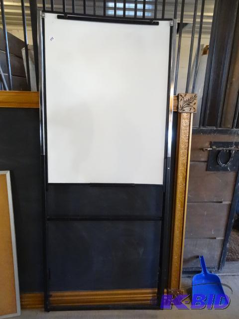 lot 298 image: Fold up White Board Stand 29 X 67...